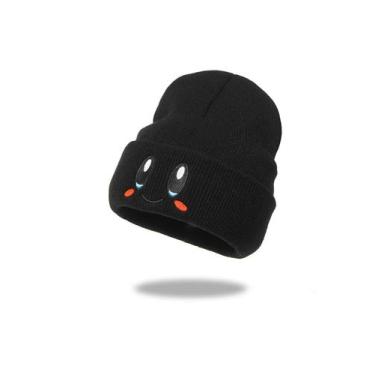 Imagem de Gorro De Malha Bordado Elástico De Anime Neutro Com Estampa De Caveira