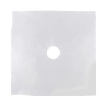 Imagem de Protetor de Fogão a Gás Reutilizável, 6 Peças, Antiaderente, Superfície Protetora, Almofada para Fácil Limpeza, Ferramenta de Cozinha (Prata)