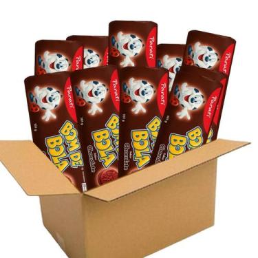Imagem de Caixa Com 30 Un Biscoito Recheado Bom De Bola Chocolate 110G - Parati