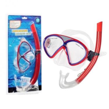 Imagem de Kit Mergulho Máscara e Snorkel Winmax Vermelho, Vermelho, Único