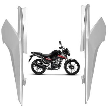 Imagem de Carenagem Tampa Rabeta Traseira Lateral Honda Cg Titan 160 2022 Prata 