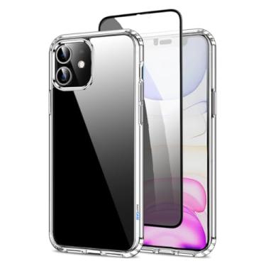 Imagem de Capa Capinha Clear Case Transparente Resistente a Risco e Anti Impacto [Anti-amarelamento] + Película 3d Privacidade Anti Spy Para iPhone (iPhone 11)
