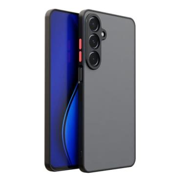 Imagem de Capa Protetora Compatível Samsunng Galaxy A56 Translúcida Preto Fosco Com Proteção de Câmera [DPF]