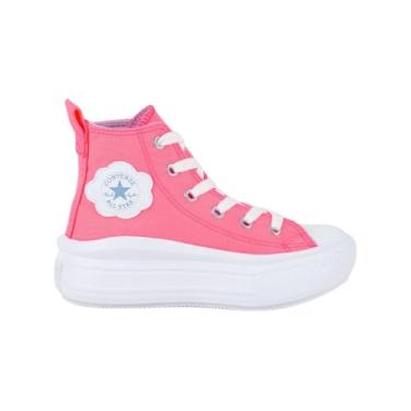 Imagem de Tênis Converse All Star Move Infantil Hi - Cano Médio, Original, Confortável, Ideal para o dia a dia, Estilo Clássico (Rosa Forte, BR, Criança de 4 a 8 anos, Numérico, 30)