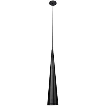 Imagem de Luz Do Lustre 7w Led Mini Cone Pingente De Luz Moderna De Alumínio Pendurado Lâmpada Luminária De Teto Para Cozinha Ilha Sala De Jantar Bar Quarto Banheiro Corredor Sala De, Black, Warm Light -3000k