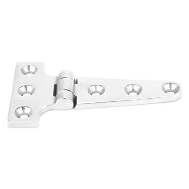 Imagem de Dobradiça de topo de armário, porta dobrável, dobradiça de móveis em forma de T, acessórios de instalação de ferragens de aço inoxidável para armário de banheiro dobradiça de porta de vidro