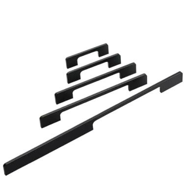 Imagem de Puxadores e puxadores de armário de cozinha de liga de alumínio puxadores de gaveta de porta de armário ferragens de móveis 2 peças (288 mm)