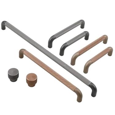 Imagem de CXYFQUUK Puxadores de gaveta de armário de liga de alumínio para armário de sapato, puxadores de cômoda, ferragens 2 peças (café 320 mm)