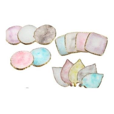 Imagem de Pedra Ametista Decorativa Para Tirar Foto De Unhas - oem, folha