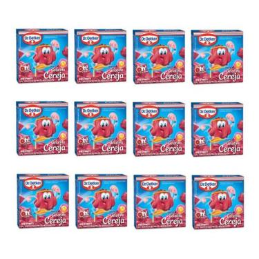 Imagem de Kit c/ 12un Gelatina Cereja 20g  - Dr. Oetker