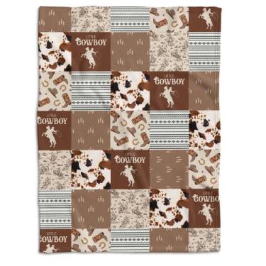 Imagem de Cobertor de bebê Locobird Western Cowboy 76x102 cm Soft Warm