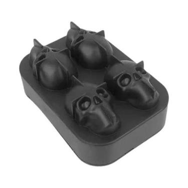 Imagem de Forma De Gelo Quadrada Grande De Silicone Durável Não Tóxica Com 4/15 