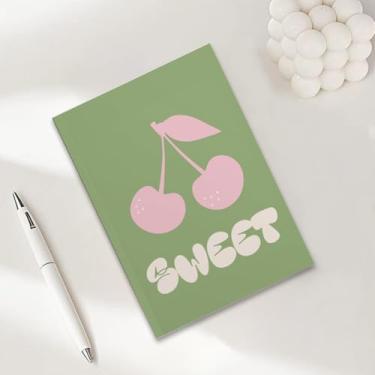 Imagem de Caderno rosa cereja, caderno A5 para anotações de escritório, agenda de 21 x 14,7 cm, agenda de viagem