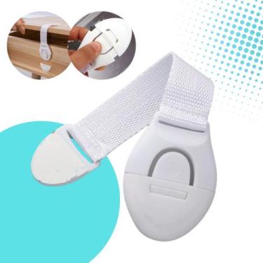 Imagem de Kit C/ 2 Travas Adesivas Proteção Criança Portas Gavetas - Palaziun