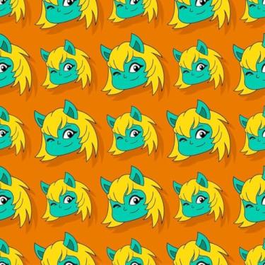 Imagem de Adesivo Decalque de Parede Estilo Anime Monstros Fofinhos para Quarto Infantil 50x50cm