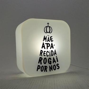 Imagem de Luminária Box Nossa Senhora Aparecida, Decorativa, para Mesa e Parede