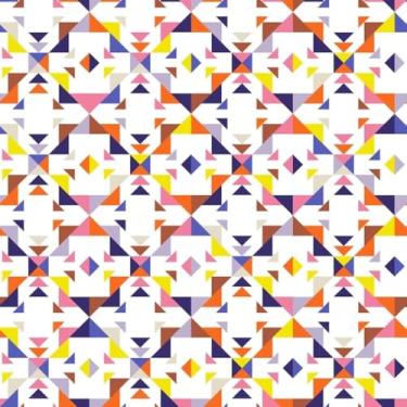 Imagem de Quadro Decorativo Geométrico Colorido Estilo Moderno para Sala e Quarto 30x30cm