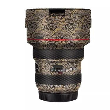 Imagem de EF 11-24 4 L II Adesivo para lente de câmera revestimento película protetora protetor corporal decalque skin para Canon EF 11-24 mm F4 L II (ouro onda)