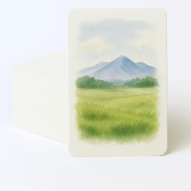 Imagem de Moriquill Cartões de papel aquarela 10 x 15 cm, prensado a frio, 100 folhas, branco natural sem ácido, cantos arredondados à mão, texturizado para aquarela, cartões postais e diário