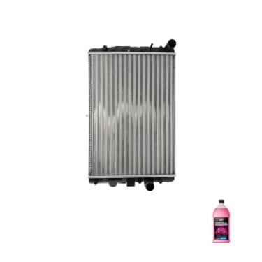 Imagem de Kit Radiador VW Gol 1.0 8/16V com Ar 1997 + Aditivo Radiador Orbi Química Rosa 1L