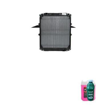 Imagem de Kit Radiador Ford Cargo 712/914 + Aditivo Radiadornaq Rosa 5L + Água Desmineralizada 1L