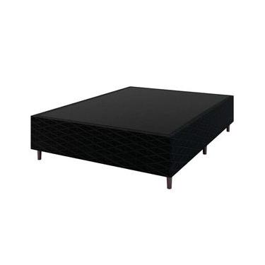 Imagem de Base Box para Colchão de Casal Umaflex New Itália Black 38x138x188cm - Preto