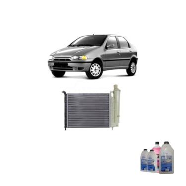 Imagem de Kit Radiador Palio 1.0 96> Aditivo Rosa 1L Água Desmineralizada