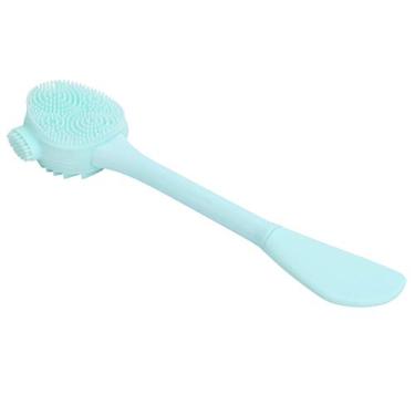 Imagem de Phefop Escova de Limpeza Facial de Silicone, Material Macio, Ferramenta de Limpeza Profunda para Pele Normal, Portátil para Máscaras DIY (Tipo de faca dupla verde)