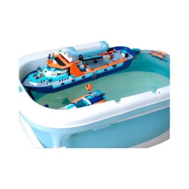 Imagem de Brinquedo De Blocos De Montar Da Série Disney City, Navio De Pesquisa 