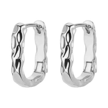 Imagem de Brincos De Argola Quadrados Em Aço Inoxidável Banhados a Ouro Para Mul