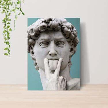 Imagem de Genérico, Quadro Artes Clássicas Engraçadas Monalisa A4 | Placa MDF 19