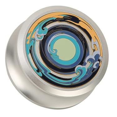 Imagem de Akozon Estabilizador de Disco Giratório de Vinil LP - Braçadeira de Peso de Registro Profissional Com Almofada Inferior de Silicone para Amortecimento de Vibração Aprimorado (Prata)