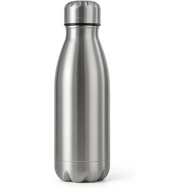 Imagem de Garrafa Térmica 500ml Inox Premium Mantém Bebida Gelada/Quente Antivazamento Uso Diário Academia Escritório Viagem Parede Dupla Alta Durabilidade