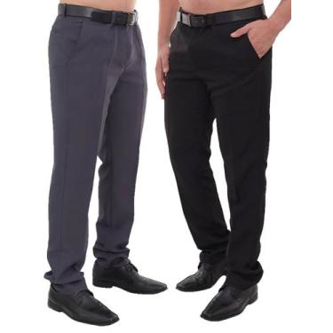 Imagem de KIT Masculino 2 peças - Calça Social Cinza Escuro e Preto - Pthirillo,