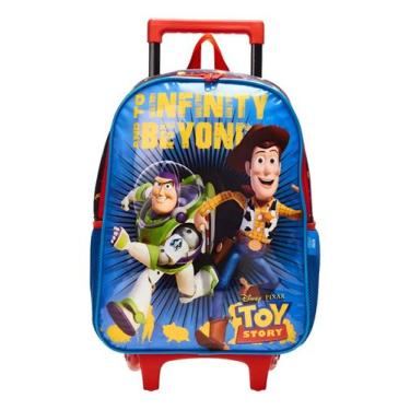 Imagem de Mochila de Rodas Escolar Toy Story Buzz e Woody - Luxcel, Azul