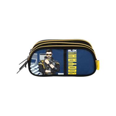 Imagem de Estojo Escolar Penal Triplo Free Fire Gamer ET49788 - Luxcel, AZUL
