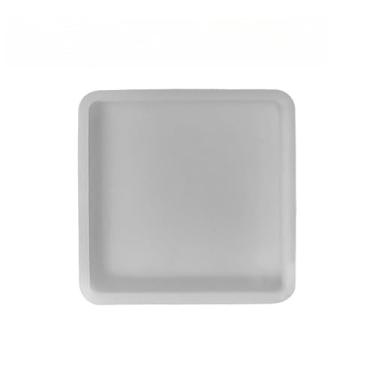 Imagem de 1 molde de base de resina de silicone redondo espesso para porta-copos de resina epóxi, suporte de vela DIY e decoração de casa, bandejas quadradas redondas quadradas, quadradas