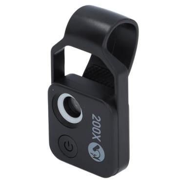 Imagem de Generic Microscópio para Smartphone, 5V 1a 1a Microscópio de Telefone Fácil de Usar Com Clipe de Luz LED Universal para Diagnóstico de Saúde (Preto)
