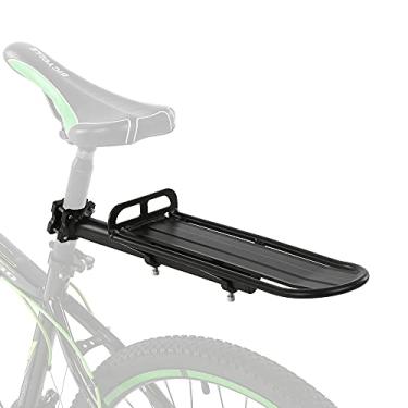 Imagem de Suporte Retrátil e Ajustável de Liga Alumínio para Bicicleta Traseiro Sela Porta-Bagagens Porta-Cargas Resistente Transporte Cargas