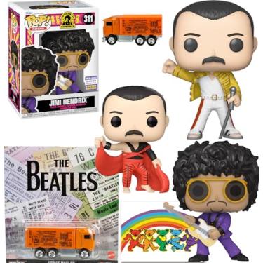 Imagem de The Rocks Music Figure Pop with Queen & Exclusive Jimi Hendrix + Superstar Fredd Mercury - Beatles Tour + Dead Bears Classic Items