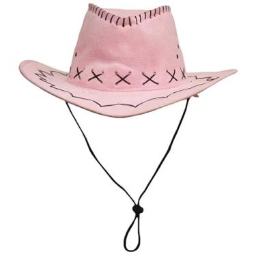 Imagem de Petitebella Chapéu de cowboy ocidental adulto, rosa, Tamanho Único