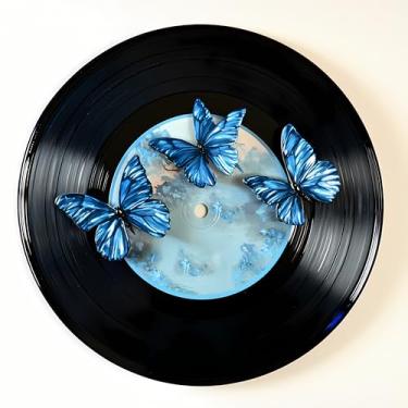 Imagem de Apanhador solar de acrílico colorido, decoração de janela suspensa de borboleta com design de vitral impresso, apanhador de sol, arte de parede de arco-íris, ornamentos de Natal para uso interno e