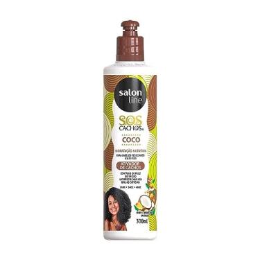 Imagem de Salon Line, Ativador de Cachos, SOS Cachos, Óleo de Coco, Não Vegano - Para Cabelos Ondulados, Cacheados e Crespos, 300ml