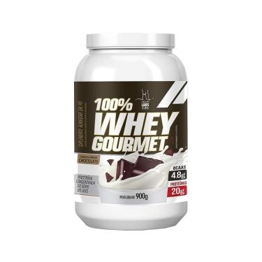 Imagem de 100% Whey Protein Gourmet Health Labs Sabor Chocolate 900g-Unissex