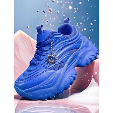 Imagem de Sandálias De Plataforma Brancas Puras Para Mulheres, Calçados De Corri