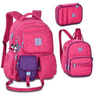 Imagem de Kit Rebecca Bonbon Urban Mix Mochila Costa Estojo E Lancheira Nova Col