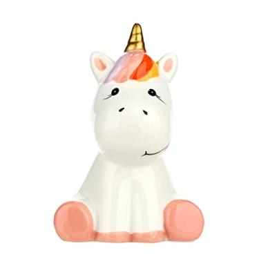 Imagem de Cofrinho de Cerâmica Desenho Animado Pote Decorativo para Dinheiro Artesanato Decoração Família e Lar com Tampa Removível Aprendizado sobre Riqueza