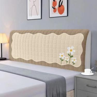 Imagem de Capa de cabeceira de cama, elástica à prova de poeira, lavável na máquina e resistente a rugas, capa protetora para decoração de quarto - Tipo 06||150 cm