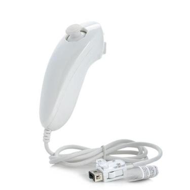 Imagem de Controle Nunchuk Para Nintendo Wii e Nintendo Wii U Branco - TechBrasi