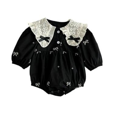 Imagem de Macacão De Algodão Para Bebês Meninas Recém-Nascidas Primavera Outono 